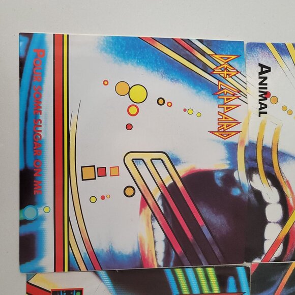Def Leppard 4 Vinyl records Animal, Hysteria, Women and Pour Some Sugar on Me - Picture 9 of 16
